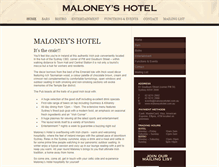 Tablet Screenshot of maloneyshotel.com.au